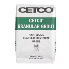CETCO GRANULAR GROUT 20% SOLIDS BENTONITE GROUT 50 LB BAGS