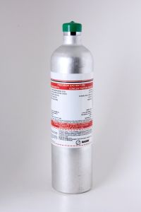 25PPM H2S/50 PPM CO/15% LEL HEX/12% O2 - BALANCE N2 - 34L BOTTLE.