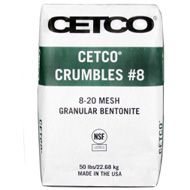 CETCO CRUMBLES 50 LB BAG 8-20 MESH GRANULAR BENTONITE