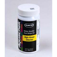 FREE CHLORINE TEST STRIPS  0-600 MG/L  100 TESTS.