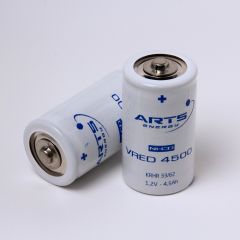 BATTERY NI-CD  SIZE D  4.5 AH.